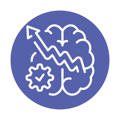 Skills and abilities black line icon.