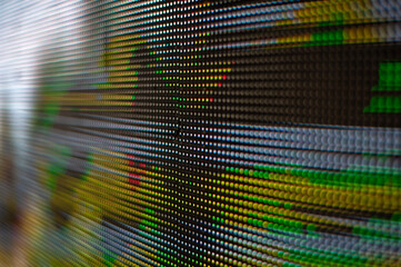 abstract led screen of a tv