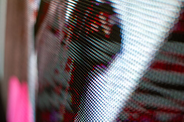 abstract led screen of a tv