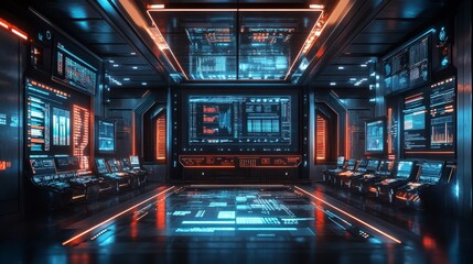 Futuristic Control Room.