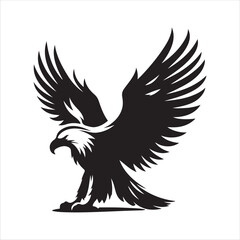 Fototapeta premium Top Bold Eagle Silhouettes Premium Vector Designs for Professionals