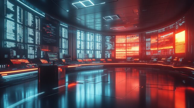 Cyberpunk Control Room.