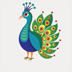 peacock vector,