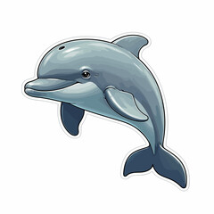 Obraz premium dolphin isolated on white