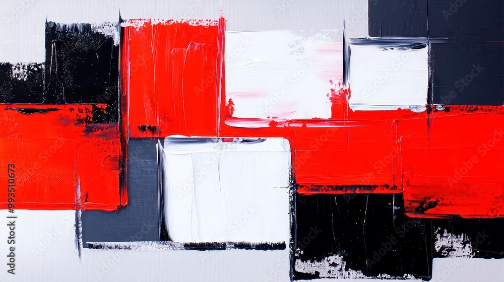 Aufkleber dynamic color harmony, a vibrant exploration of shapes and hues, inviting viewers to immerse themsel