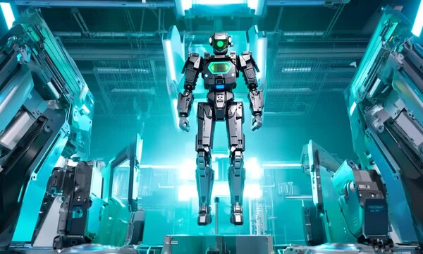 Mechanical Perfection: Gundam Assembly in 4K Animation