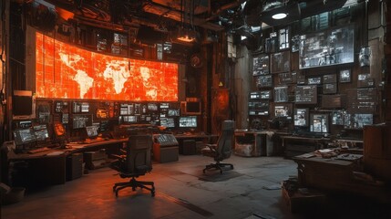 Futuristic Control Room.