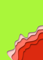 3D abstract background with paper cut for poster, flyer, brochure and  banner design