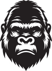 Gorilla vector and Gorilla head illustration and  Monkey vector