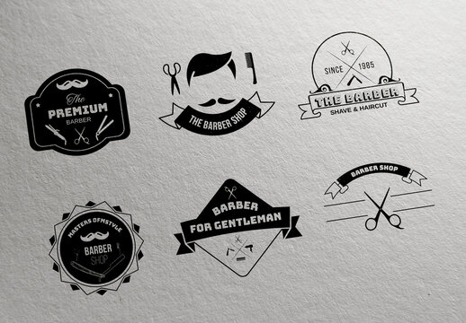 Barber Shop Badge Design