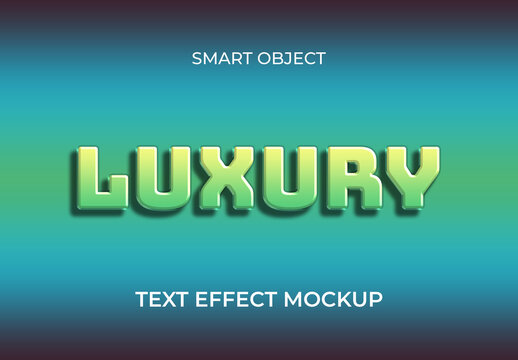 Luxury Text Effect Mockup Layout