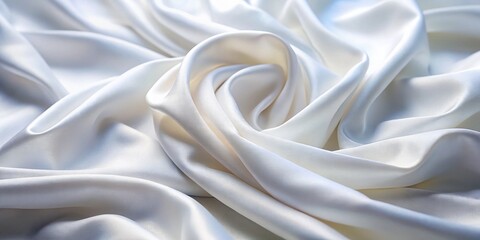 Obraz premium Soft and Elegant White Cloth Texture for Backgrounds, Fabrics, and Textile Design Projects