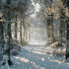 winter forest.