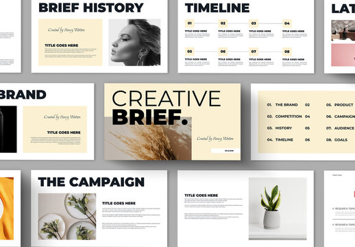 Creative Brief Presentation Layout
