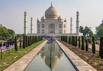 Taj mahal in Agra country