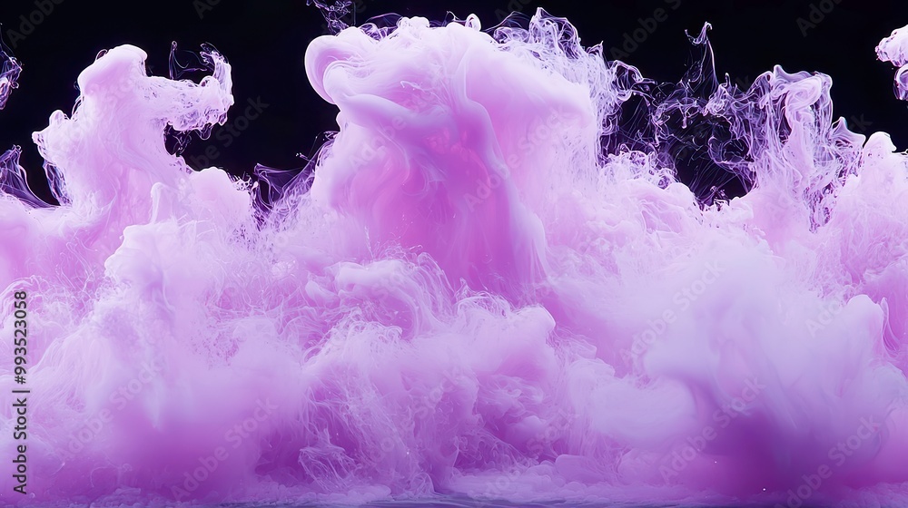 Poster vibrant purple swirls, dynamic textures in fluid motion, showcasing energetic patterns, creating a b