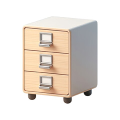 Filing cabinet isolated on transparent background