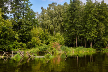 The Psel river in the autumn.