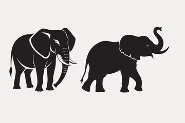Elephant vector, Elephant illustration and elephant head