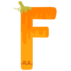 Pumpkin Alphabet F