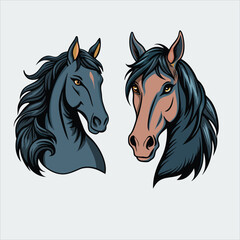 Horse and Horse vector, Horse silhouette,