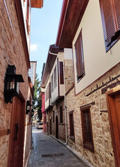 Old town street with rare houses