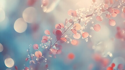 Ethereal Bokeh Patterns in Soft Colors with Organic Shapes