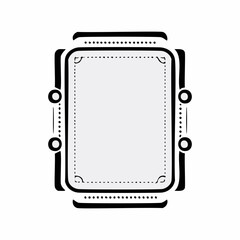 Decorative frame with space for your text, vector illustration