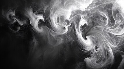 Ethereal Smoke Rings: Abstract Organic Patterns in Mysterious Hues