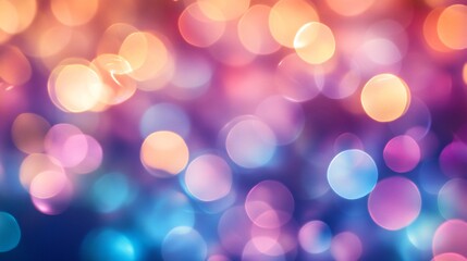 Fototapeta premium Enchanting Bokeh Lights: Abstract Background of Organic Shapes in Dreamy Colors