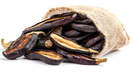 Dehydrated Eggplant One Resealable Clear Standup Pouch for Easy Cooking
