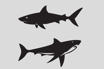 Shark vector, and fish vactor