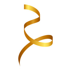 Gold Wavy Ribbon Party Decorations