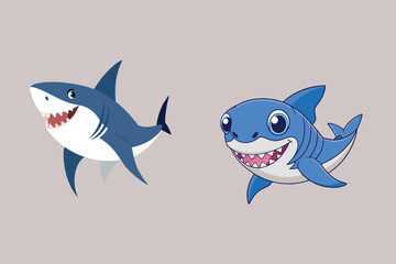 Shark vector, and fish vector
