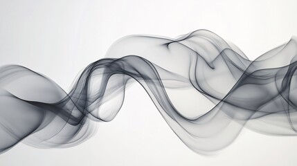 Obraz premium Ethereal Smoke Patterns - Mysterious and Elegant Abstract Background with Organic Shapes