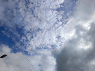 
a blue sky with clouds