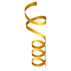 Gold Wavy Ribbon Party Decorations