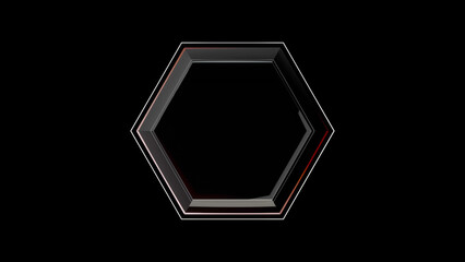 hexagon for logo technological Texture. 2GFX Technology Sci Fi 2D texture and 3D render