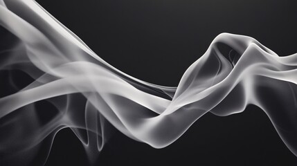 Mystical Smoke Waves - Abstract, Organic, Elegant, Mysterious Concept with Smoky Patterns and Shapes