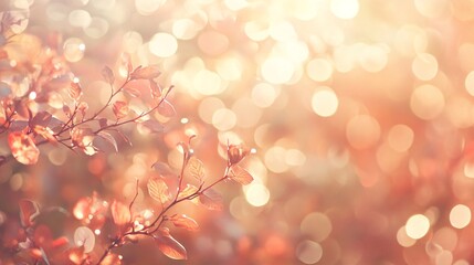 Ethereal Bokeh Patterns in Soft and Warm Colors with Organic Shapes | Dreamy Abstract Background