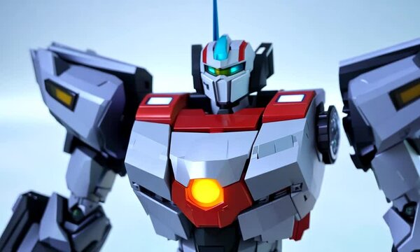 Seamless Gundam Part Fusion in 3D 4K Animation