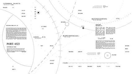 geometry HUD technological infographic elements. white background Texture.HUD 2GFX Technology Sci Fi 2D texture.2