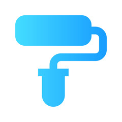 Paint roller icon. paint roller, paint, painter, roller, color, tool, painting, renovation, construction, home repair. Vector icon illustration