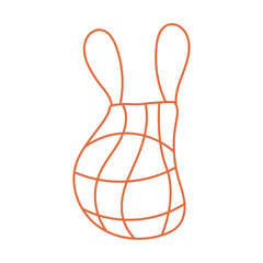 Eco friendly mesh bag isolated