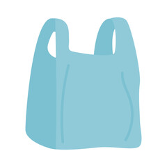 Eco friendly plastic bag isolated