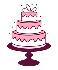 Tort piętrowy ilustracja