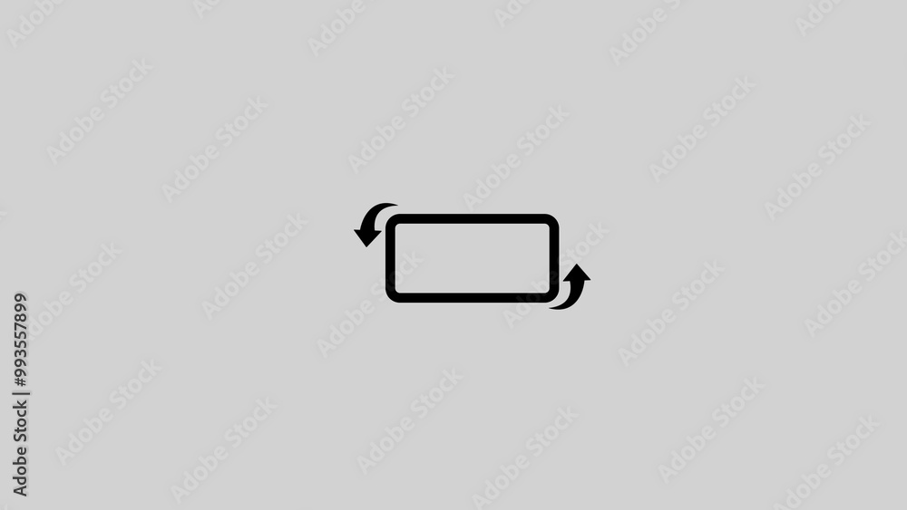 Poster rotate your phone icon from horizontal to vertical. rotate your smart phone orientation vector icon