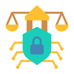 Obraz premium Cyber Security Policy Icon