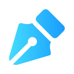 Pen tool icon. pen tool, pen, letter, tool, writer, writing, calligraphy, ink, signing, vector. Vector icon illustration