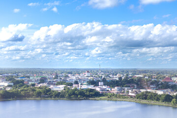 Fototapeta premium View of Sisaket city from the tower